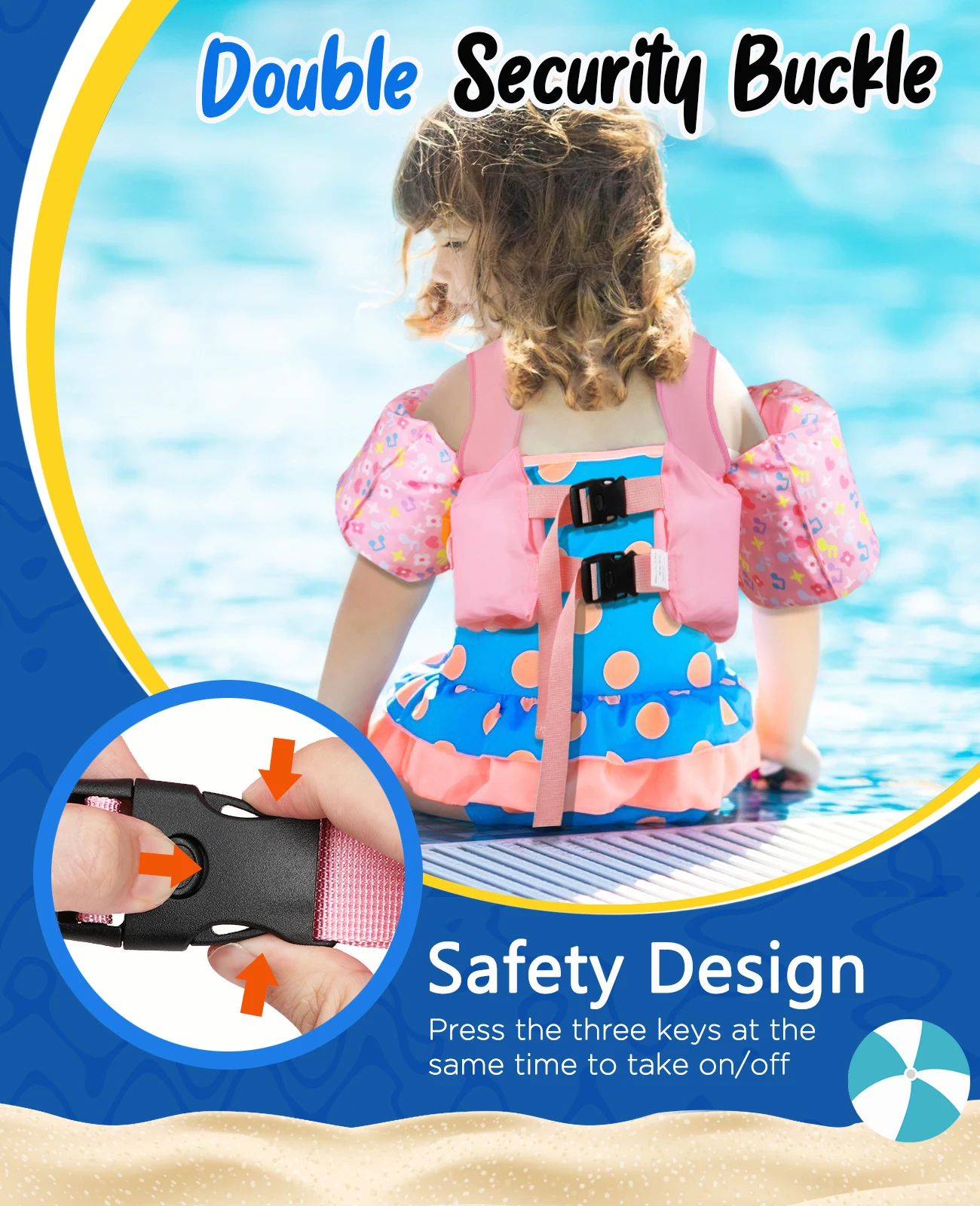 Kids Life vest Children\'s Swimming Arm Float Whistle child lifejacket Swimsuit Foam Safety Swimming Pool Accessories for kayak