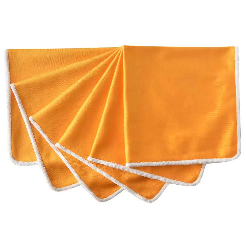 Microfiber Glass Cleaning Cloth Dishcloth Cleaning Cloths Towels Fast Drying Durable Glass Taps For kitchen Car 16inx12in 6 PCS