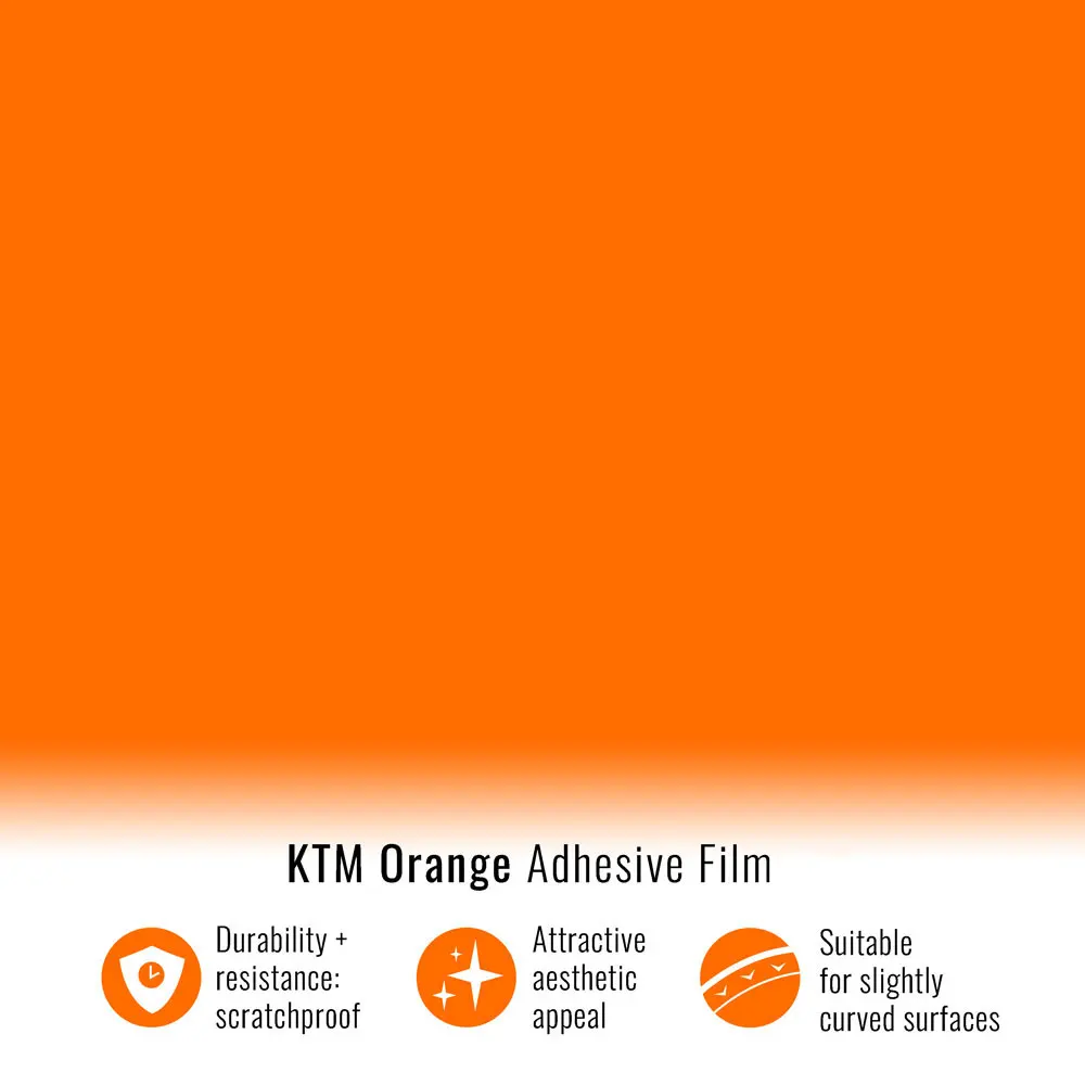 Adhesive film for Car Wrapping, orange KTM