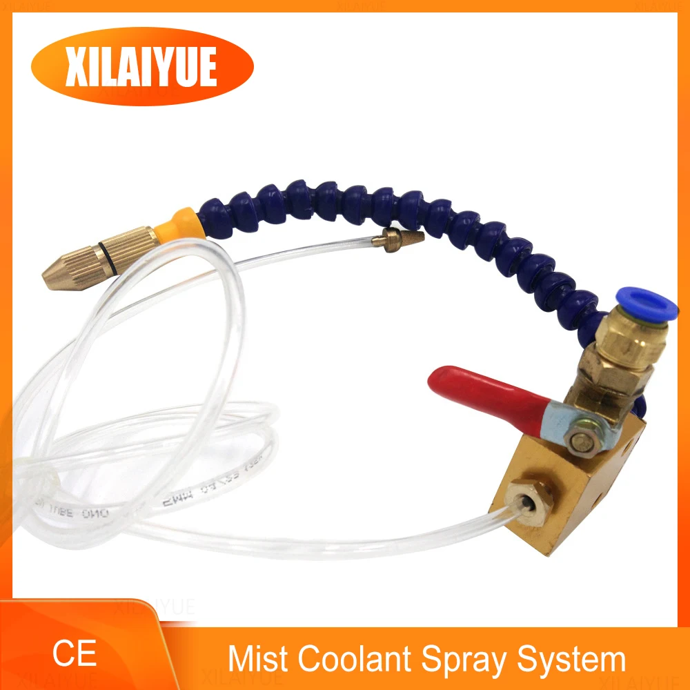 

Throttle 8mm Air Pipe Cooling Sprayer Mist Coolant Lubrication Spray System for Metal Cutting Engraving Cooling.