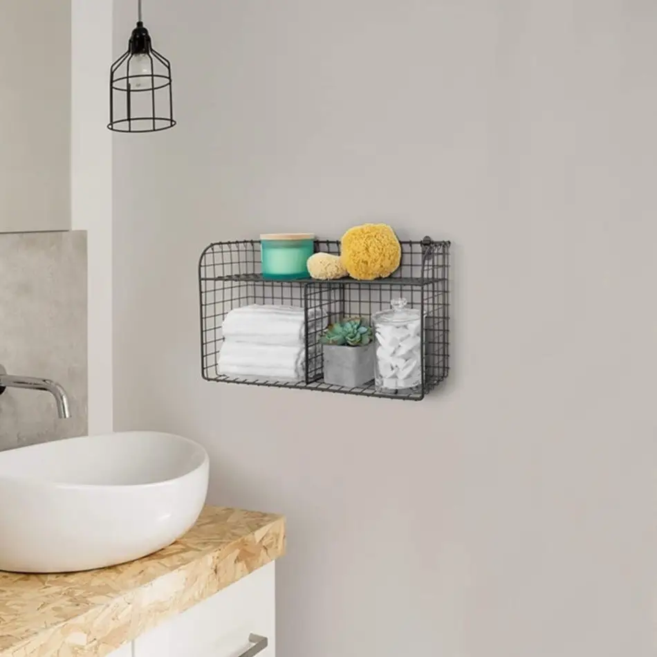 Metal Bathroom Kitchen Wall Rack Towel Rack Wall Mounted Towel Rack Bathroom Black Towel Holder WD107