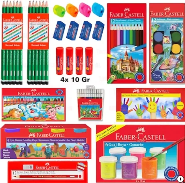 FABER CASTEL DRY SULU PASTEL GOUACHE FINGER PEN SİLGİ PAINT SET 439608088