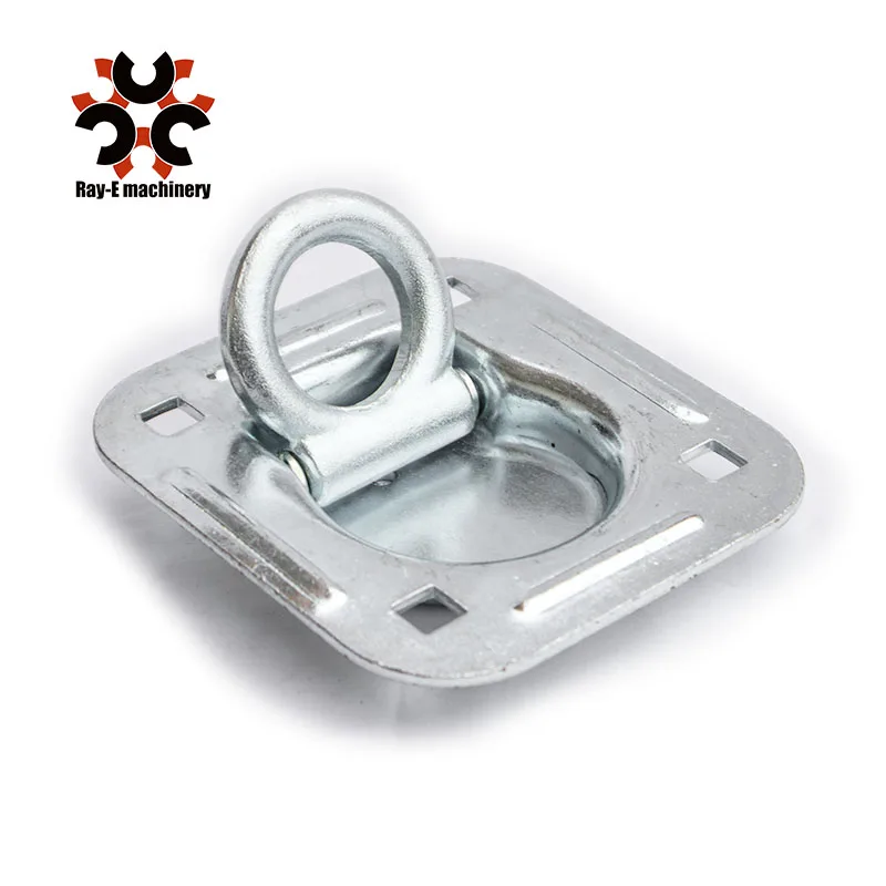 

Recessed D Ring Tie Down Anchor Heavy Duty Floor Ring Pan Fitting for Trailer Truck Cargo Control 6000lbs