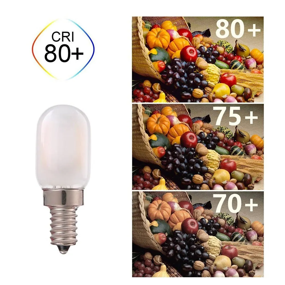 Vidro fosco Tubo Lâmpada LED, Edison Lâmpada Luz, E14, T22 Filamento, branco quente, 2700K, SMD2835, Substituir a Luz de Halogênio, 3W, 220V