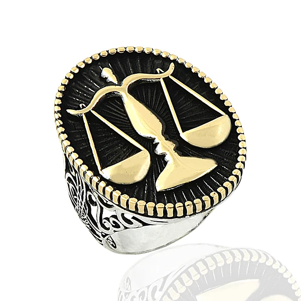 925 Silver Scales Printed Casual Rings for Men