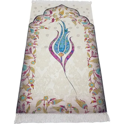 Sema Tulip Motif Prayer Rug