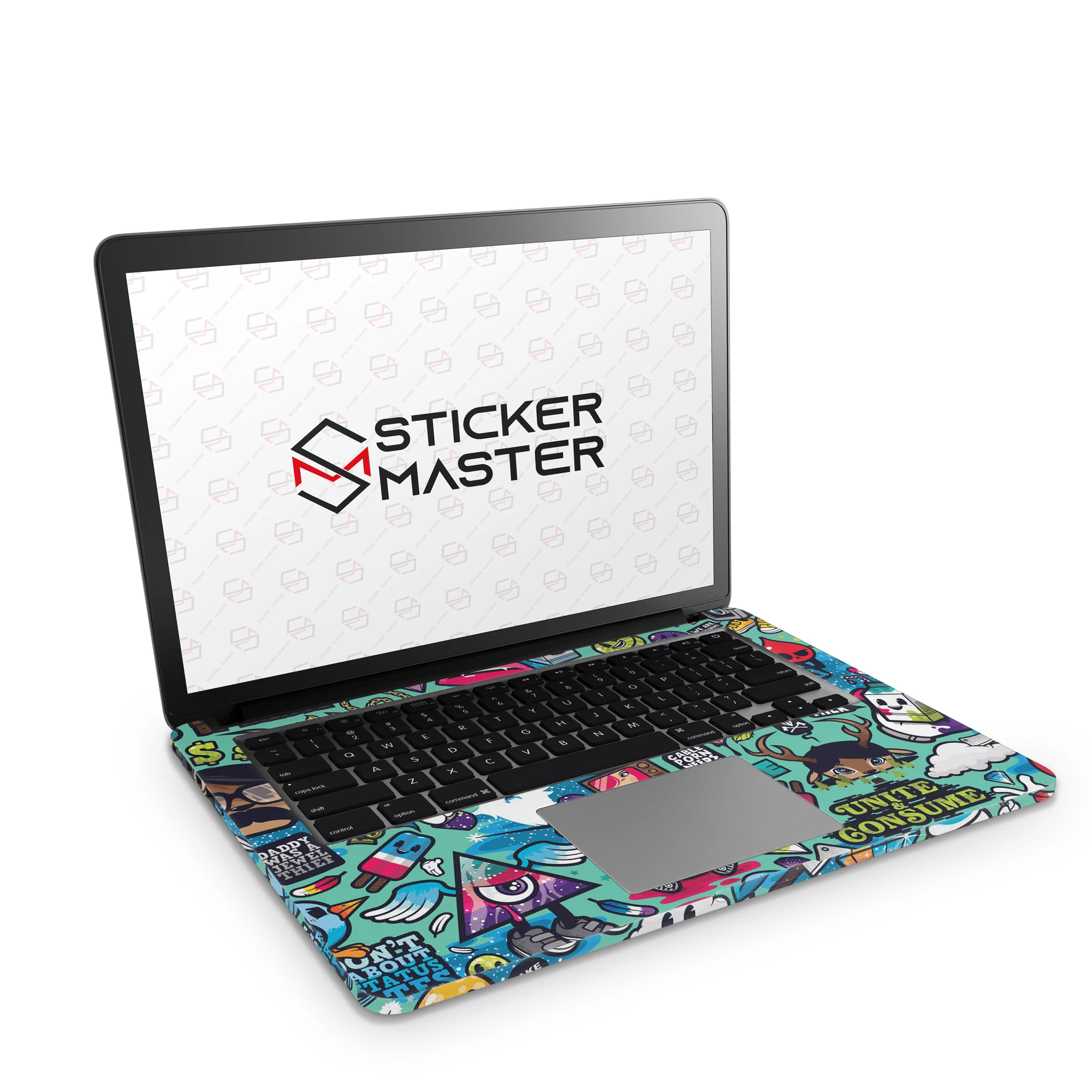 Sticker Master Stickerbomb 3 Laptop Vinyl Sticker Skin Cover For 10 12 13 14 15.4 15.6 16 17 19 