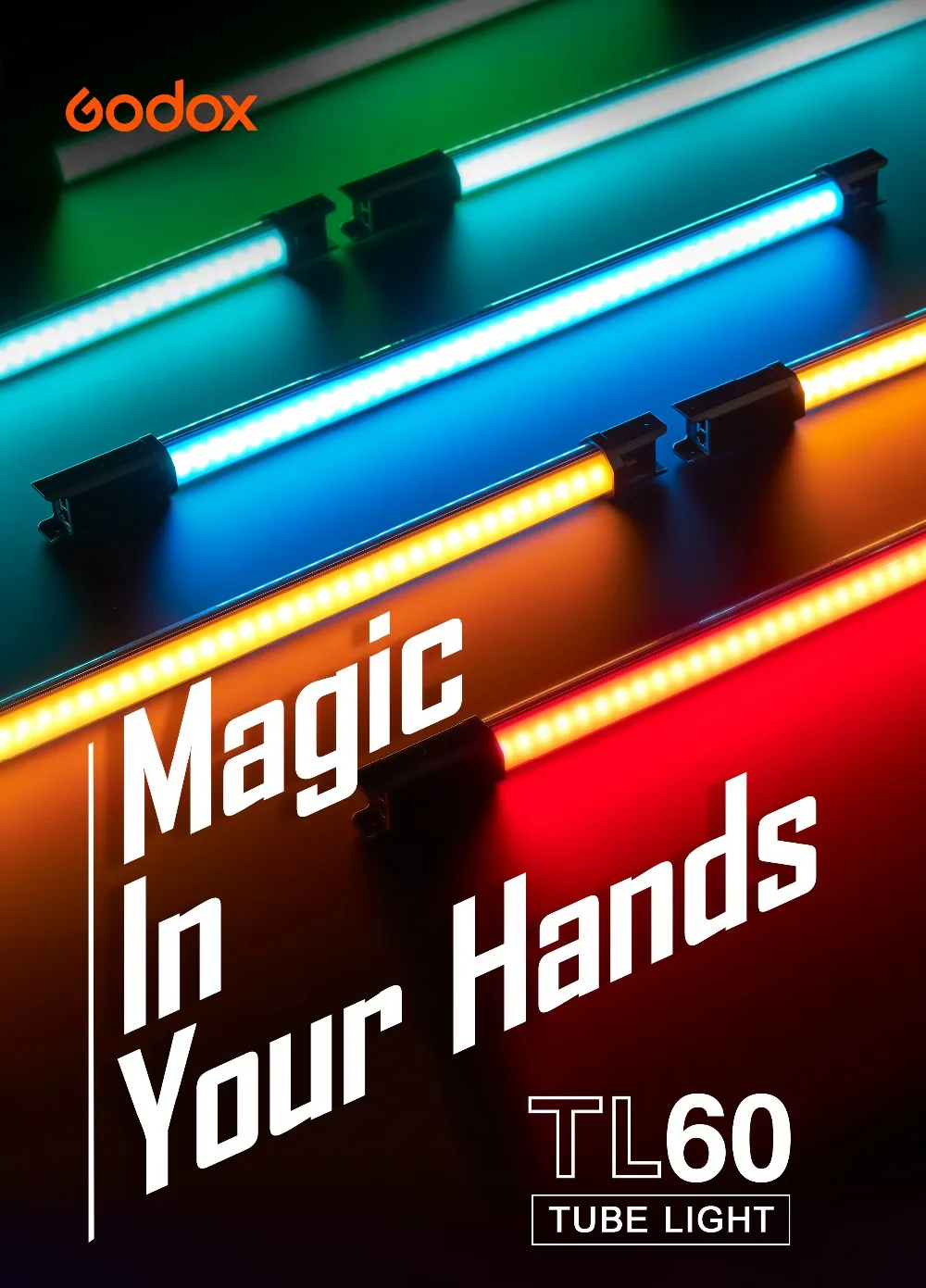 

Godox TL60 Pavo Tube Light RGB Photography Handheld Light Stick RGB Color Tube with APP Remote Control for Video Photo Studio