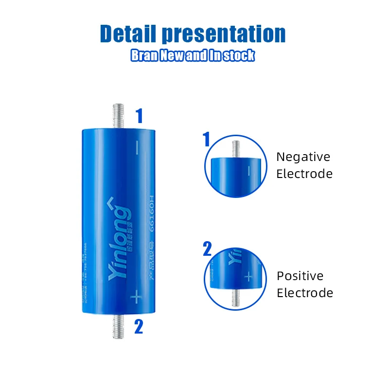 Classifique a bateria de um lto 6 pces 12 2.3v 45ah 66160 baterias de lítio da bateria de lto para o carro de golfe fotovoltaico do ev da potência