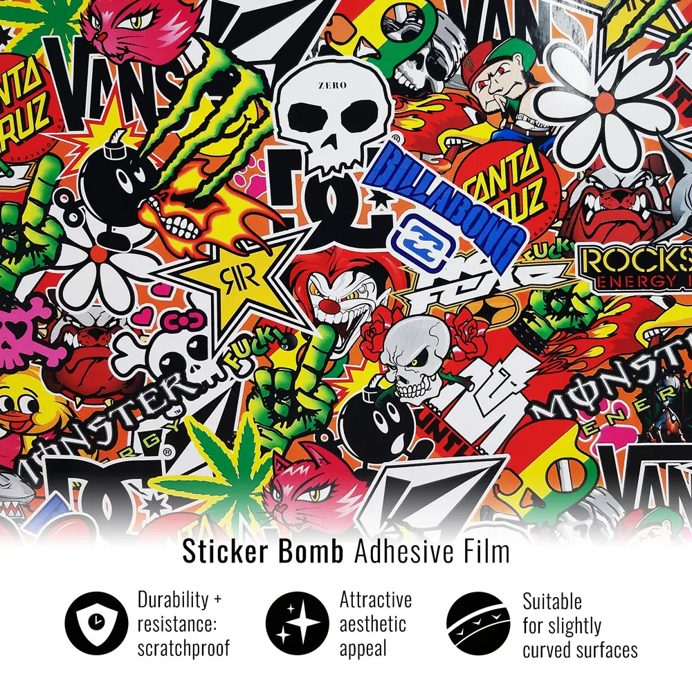 Adhesive film for Car Wrapping, Sticker Bomb