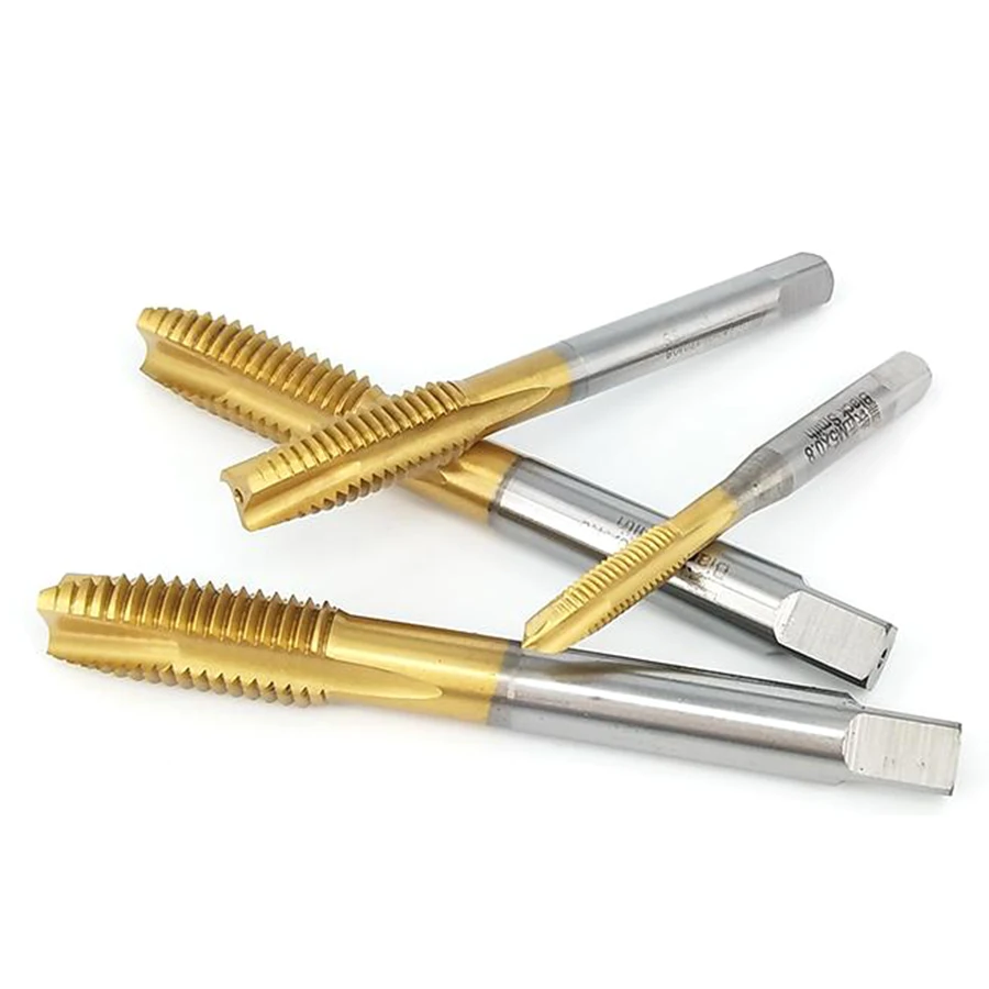 

M2-M12 HSS TIN Coating Spiral Pointed Taps, Cobalt-containing Tapping,H038