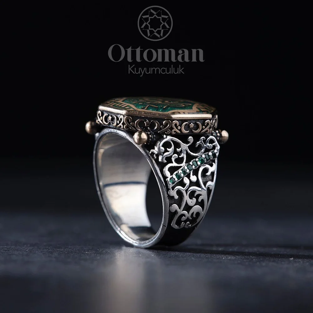 Patience Men's Ring Model, Handmade Jewelry Name, Islamic Gİfts For Him, 925k Sterling Silver Personalized Rings,Gifts For Her