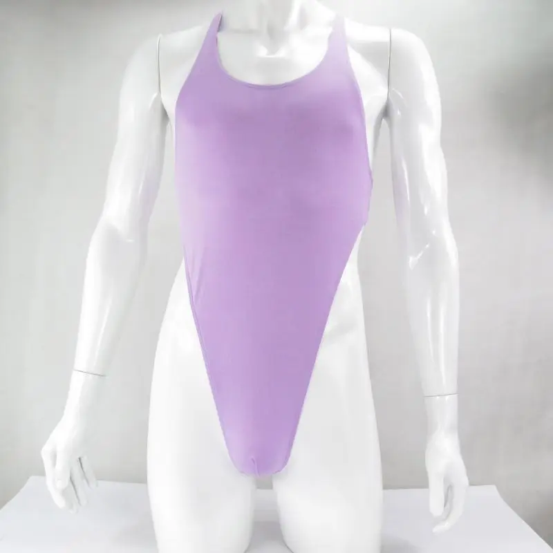 male sexy thong bodysuit mens leotard racer back thong back