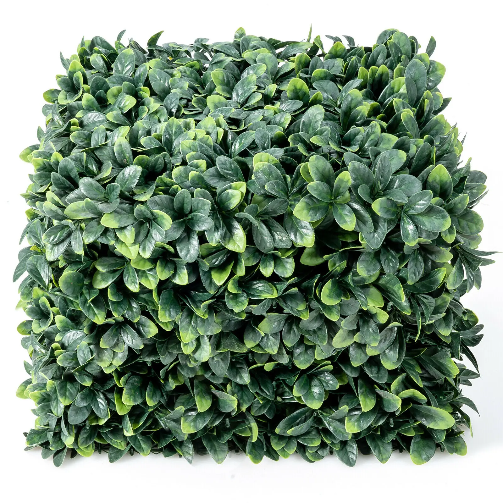 Costway 12PCS 20x20inch Artificial Ficus Hedge Plant Privacy Fence Panels