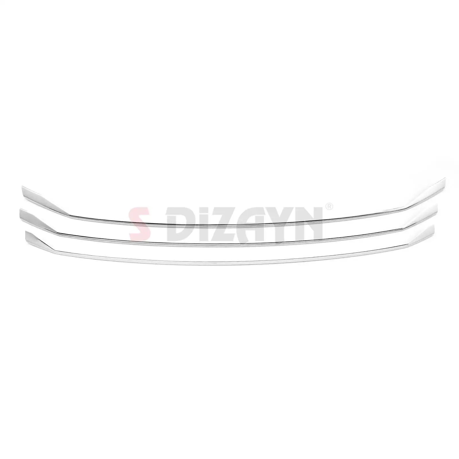 S Dizayn For Volkswagen Transporter T6 Facelift Chrome Front Grill Stainless Steel 3 Pcs VW Exterior Car Accessories Auto Parts