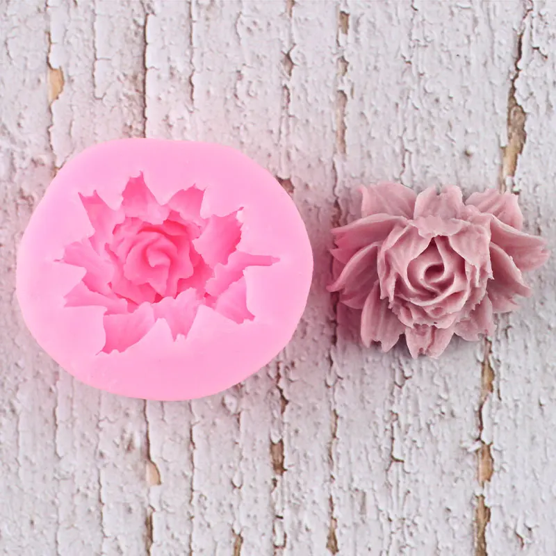 Flower Silicone Mold Rose Daisy Orchid Cupcake Topper Fondant Cake Decorating Tools Candy Resin Clay Chocolate Gumpaste Moulds