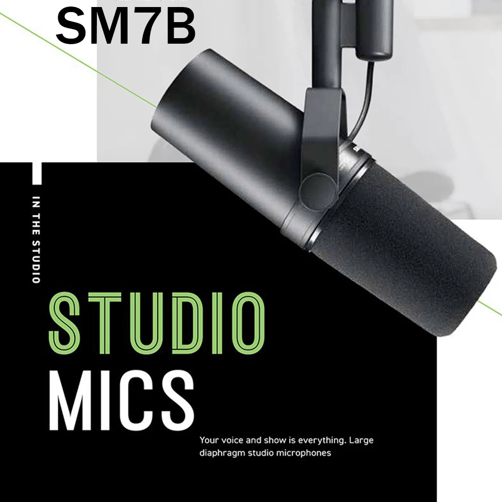 Betagear SM7B Studio Microphone Cardioid Dynamic Microfono Live Vocals Recording Condenser Microfone broadcasting Microfon 1:1