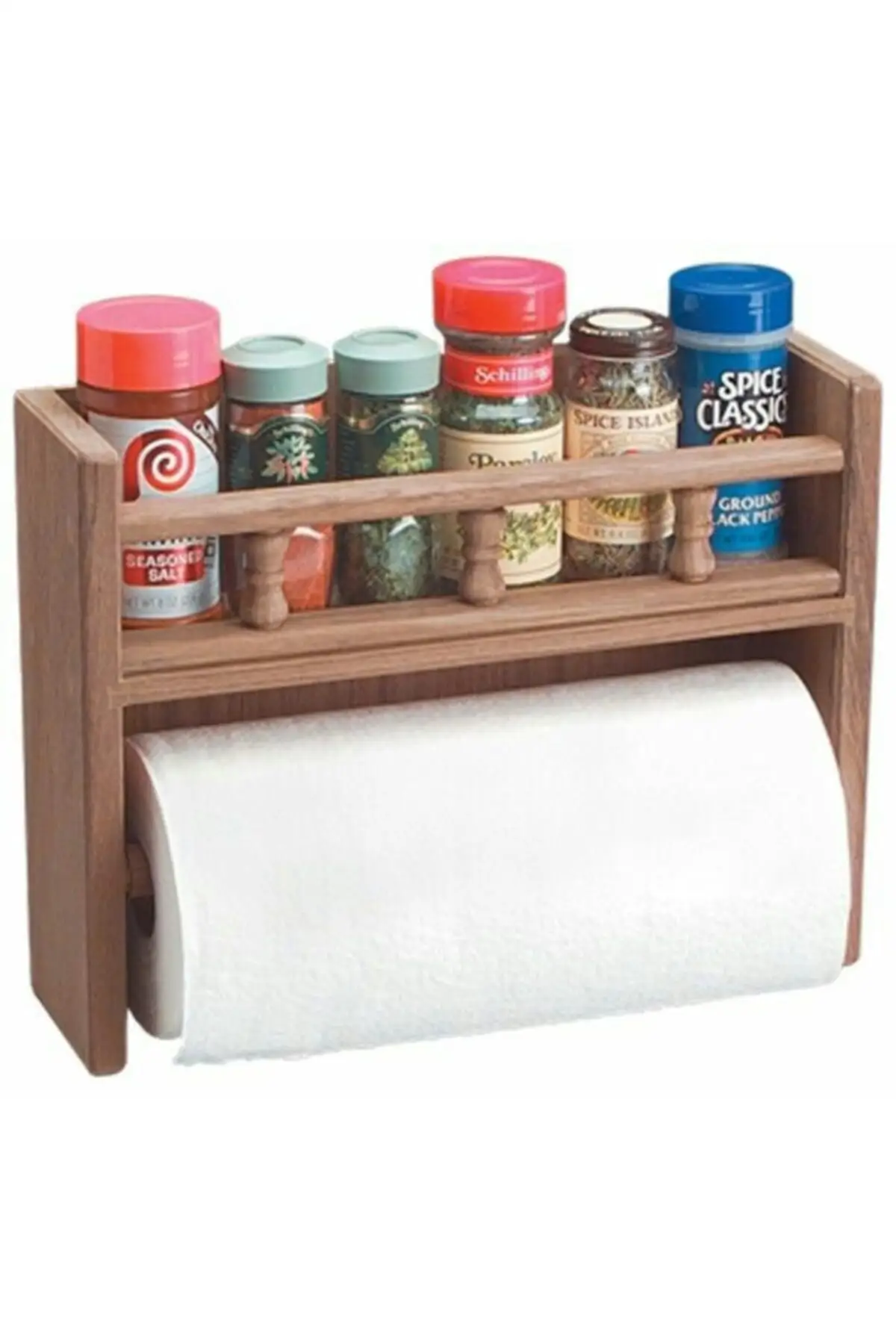 Holz Gewürz Papier Handtuch Halter