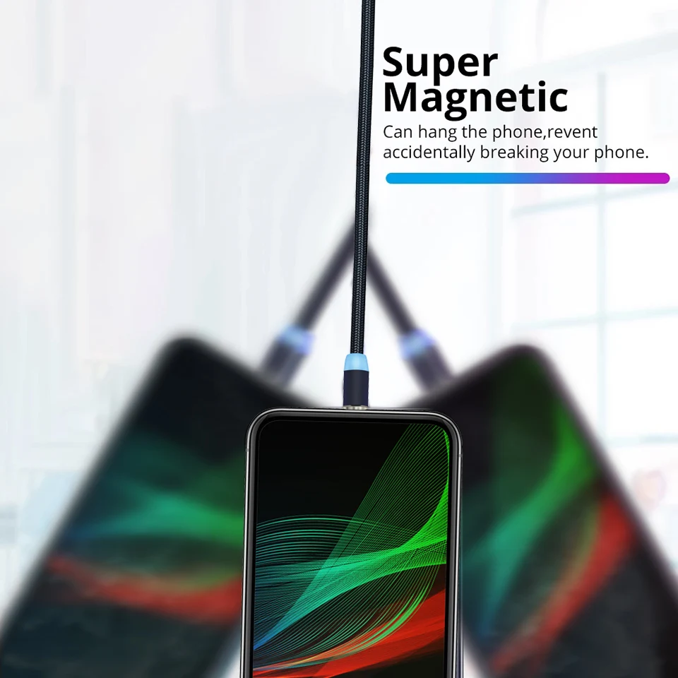 5 Pcs 360 Rotation Runde USB Magnetische Stecker Für Handy Ersatz Teile Konverter Ladekabel Adapter Micro USB Typ C