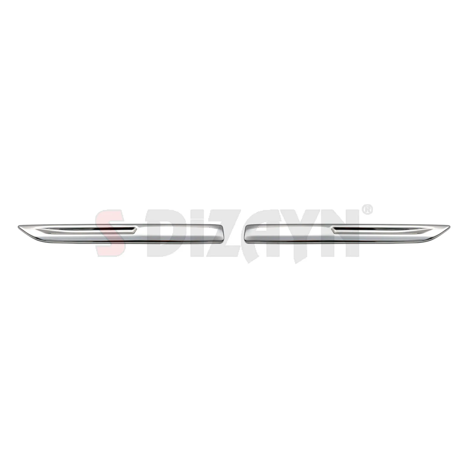 S Dizayn For Renault Megane 4 Chrome Fender Trim Cover Stainless Steel 2 Pcs Exterior Car Accessories Parts Auto Products