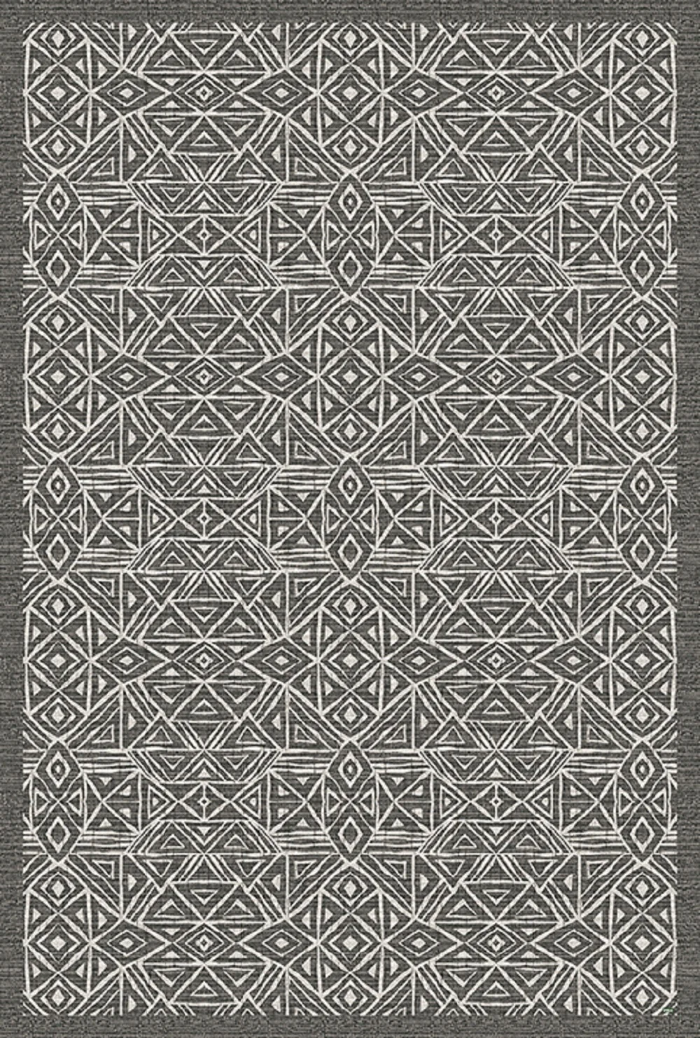 Vilber. Non-slip vinyl rug, insulator, African style, kitchen, living room, gray hallway. NOMADA.2679 DU-50