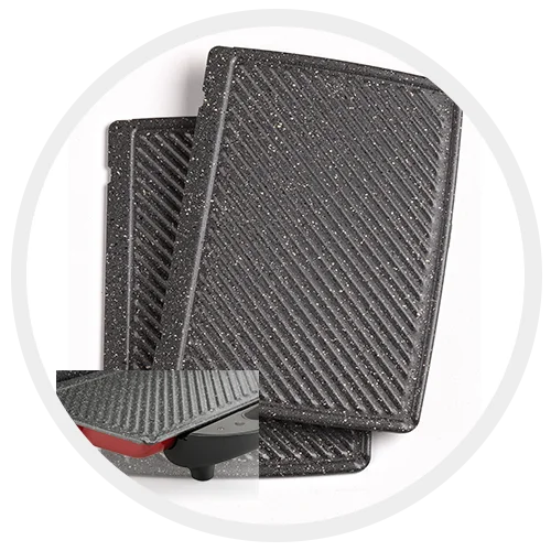 Arzum Panini Prego Granite Grill Und Sandwich Maker Elektrisches Sandwich Maker Frühstück Maschine Haushalt Backen Toaster Mit Floating Scharniersystem Graniteffekt Halteerungen Senkrecht Lager Thermostat Licht