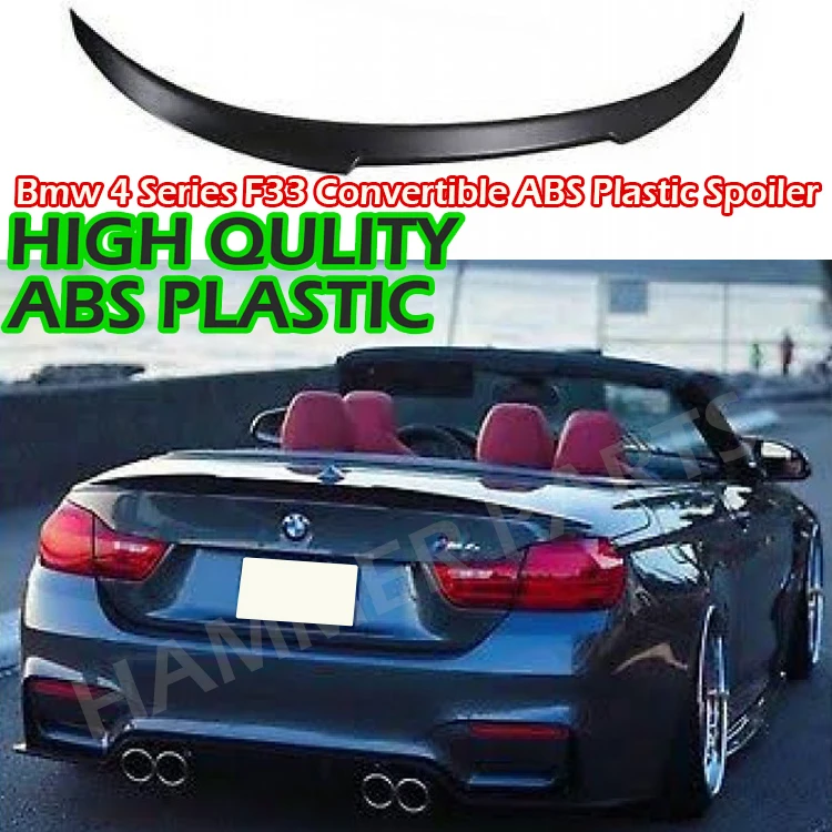 FOR BMW 4-Series F33 F83 Convertible M4 Style Trunk Spoiler ( ABS Plastic )