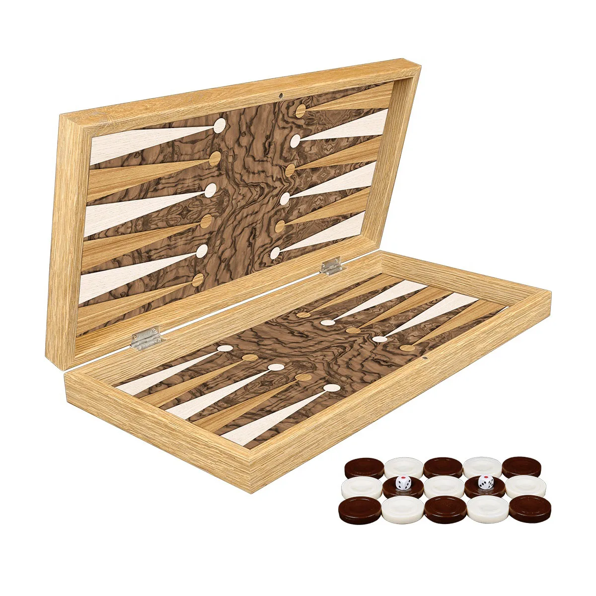 Classic Wooden Backgammon Board Game Set XXL