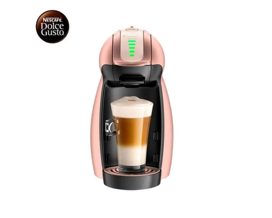 Nescafe Dolce Gusto Italian Capsule cafe home Coffee Machine Rose Gold Household cafe maker espresso pink GENIO 1L 15BAR 9771.P