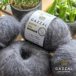 Gazzal Super Kid Mohair moher przędza 25g / 237m Alpaca Mink Merino wełna Knitting Crochet Amigurumi dziecko miękka bawełna puszysta szczotka do rzęs