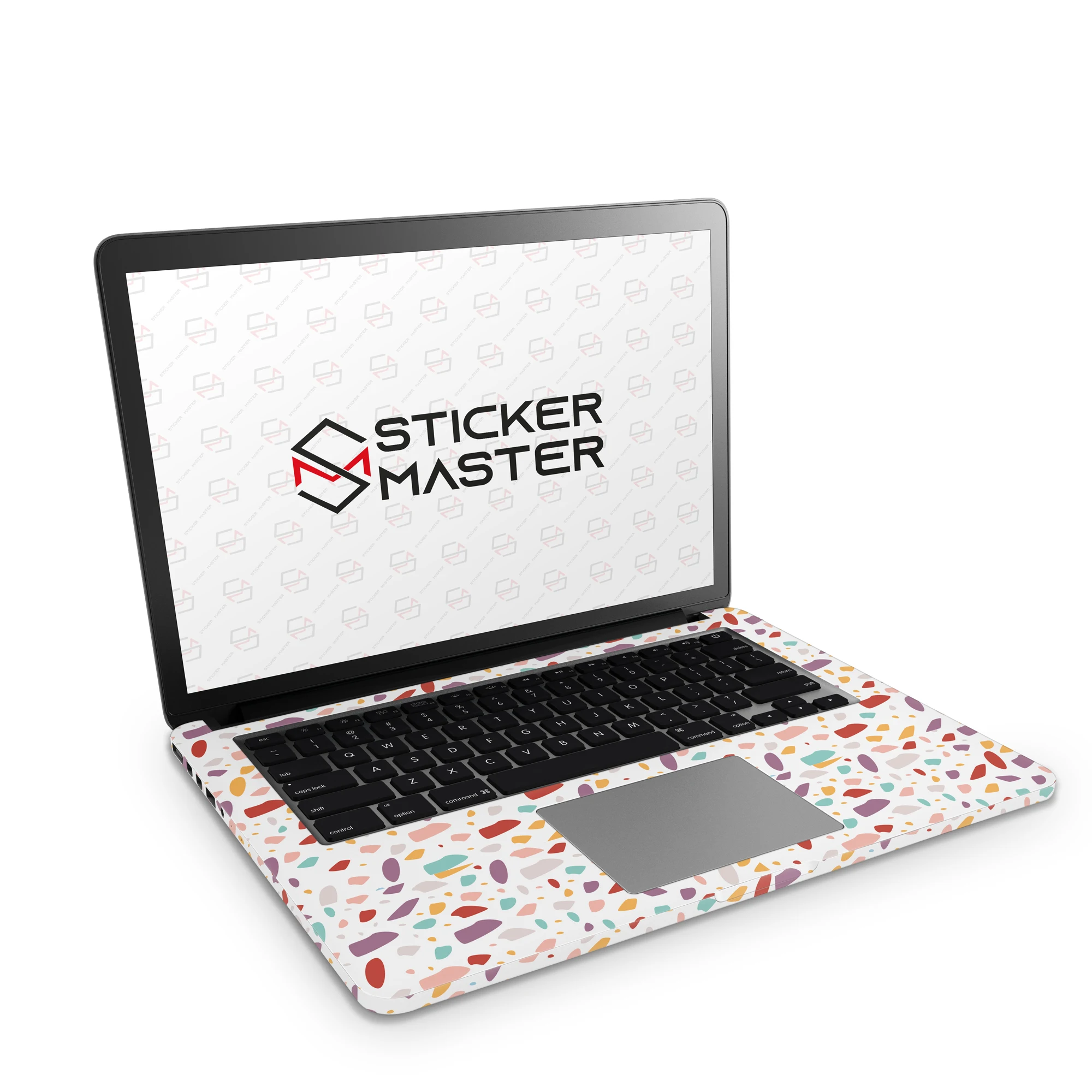 Sticker Master Colorful Flat Terrazzo Laptop Vinyl Sticker Skin Cover For 10 12 13 14 15.4 15.6 16 17 19 