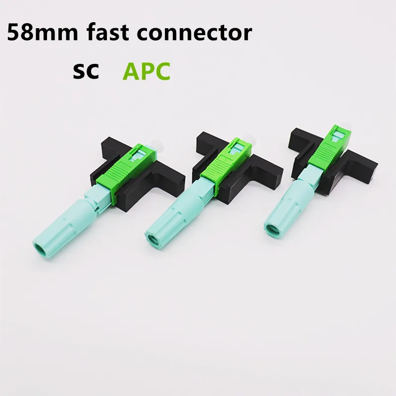 Imagem -04 - Apc Rápido Connnector Fibra Óptica Ftth sm Frio Conector Ferramenta Boa Repetibilidade Baixa Perda 50 100 200 Peças 58 mm sc