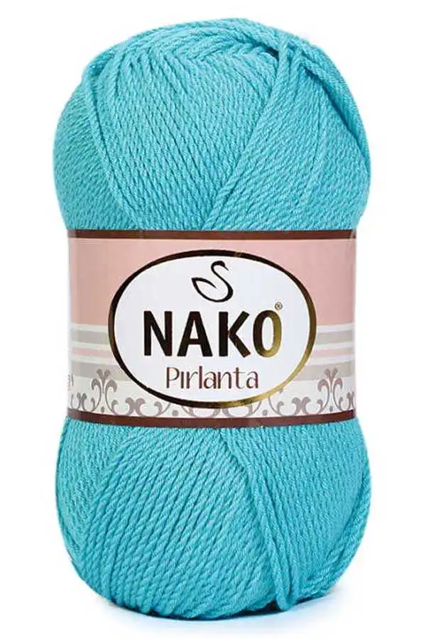 Thread 1 Pack ( 5 Balls ) Nako Pirlanta Hand Knitting Yarn ( 100% Premium Micro Acrylic ) 100 Gram 225 Meter Crochet Tool Kit