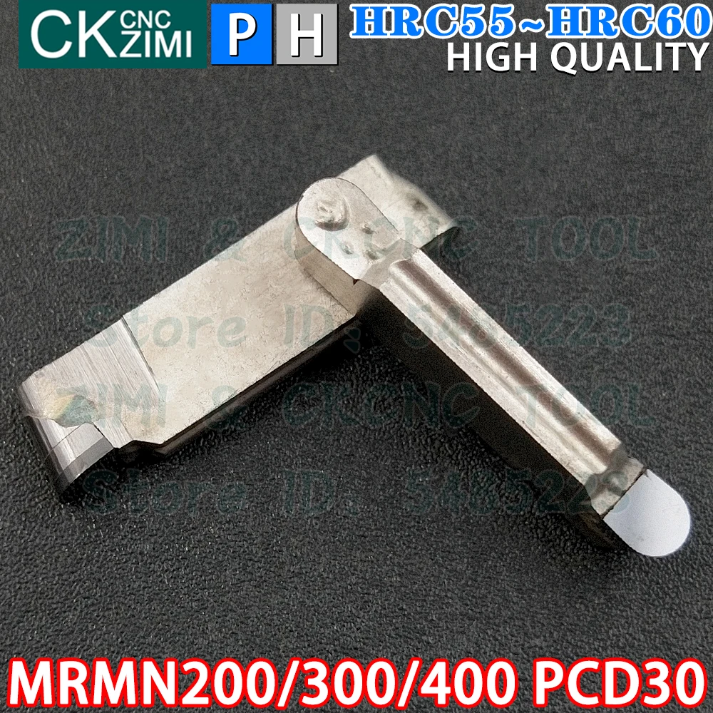 MRMN200 PCD30 MRMN300 PCD30 MRMN400 PCD30 2mm/3mm/4mm Metal duro PCD pastilhas de diamante Ferramentas de pastilhas de corte de ranhuras Ferramentas de torno mecânico de metal CNC MRMN para cobre em alumínio