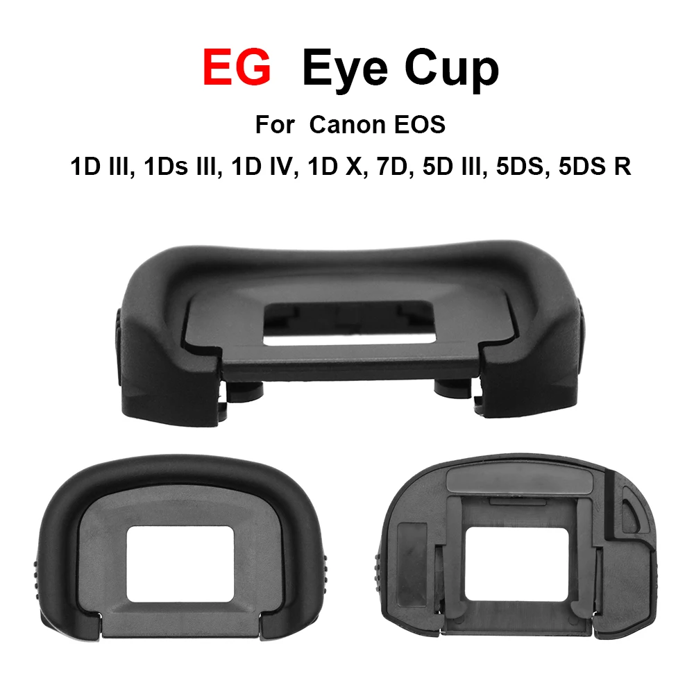 EG-C Rubber Eyepiece Cup Viewfinder Eyepiece for Canon EOS 1D III, 1Ds III, 1D IV, 1D X, 7D, 5D III, 5DS, 5DS R