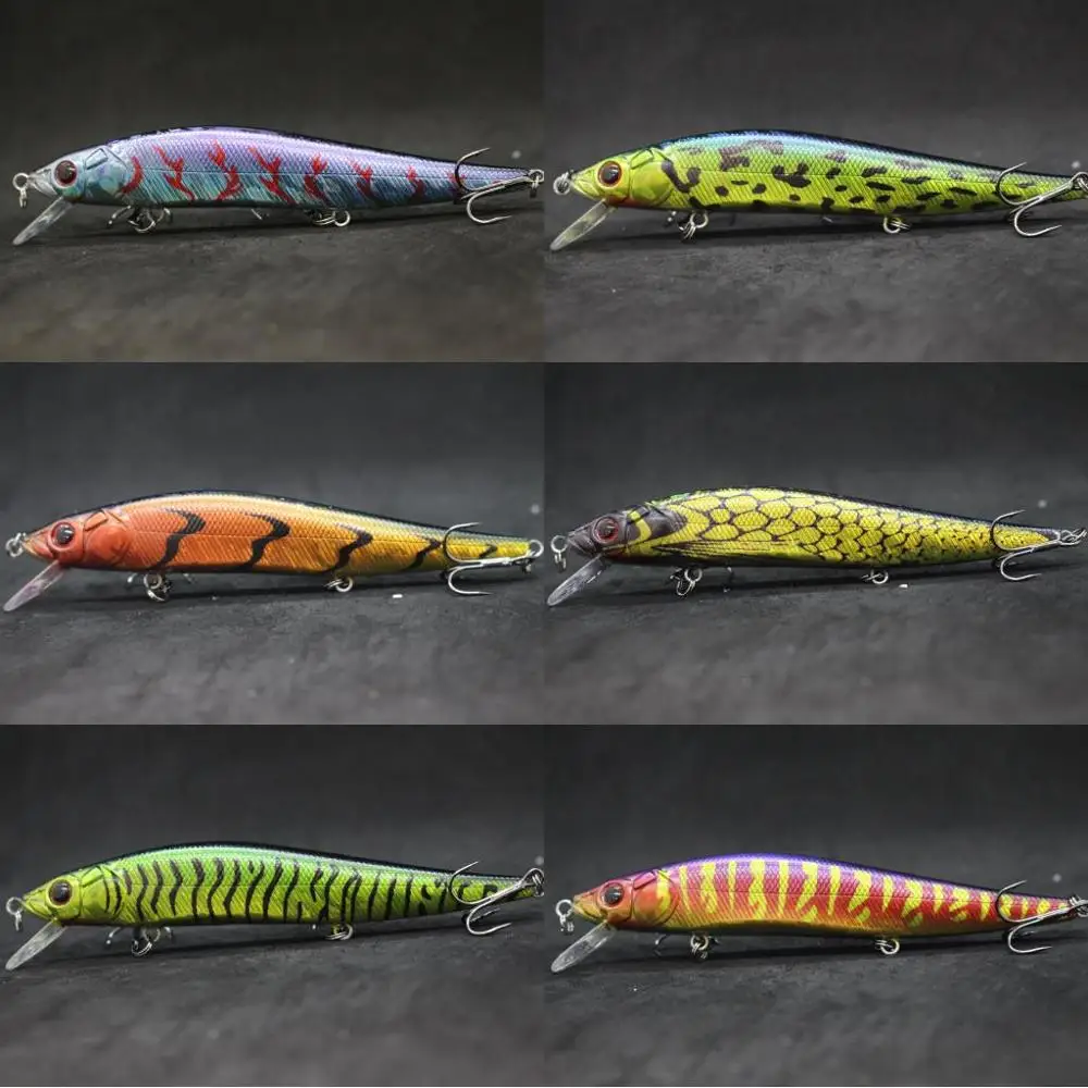wLure Jerkbait Fishing Lure Minnow 24g 13.3cm Big Size Weight Transfer System for Long Casting 1 Meter Diving Floating M262