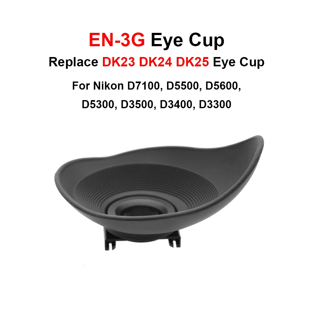 EN-3G Rubber 360 ° Draaibaar Eye Cup Voor Nikon D7100,D5600, D5500, D5300,D3500, d3400, D3300 Etc. Vervangen Originele DK23 DK24 DK25