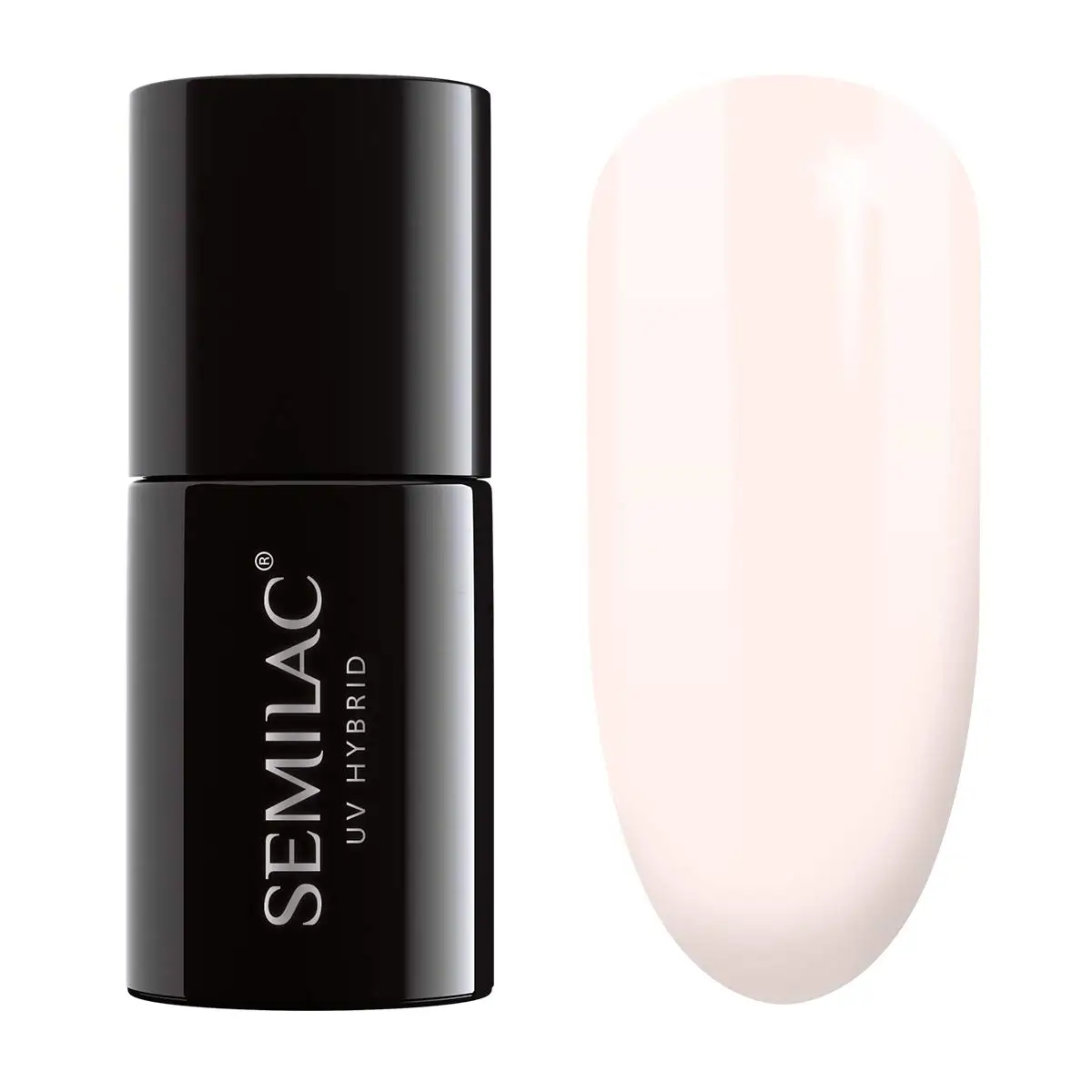 Semilac Creamy Cookie 162 semi-permanent coverage, UV hybrid nail polish texture Gel