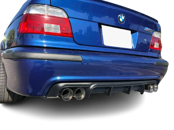 Bmw E39 M için (1995-2004) Arka Tampon Dudak M5 Style Arka Tampon Difüzör Abs Plastik