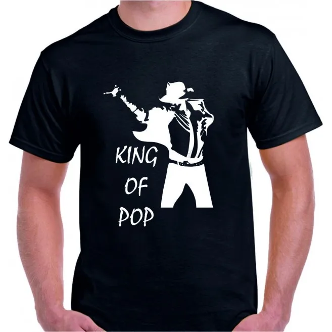 Camiseta Michael Jackson King of Pop negra