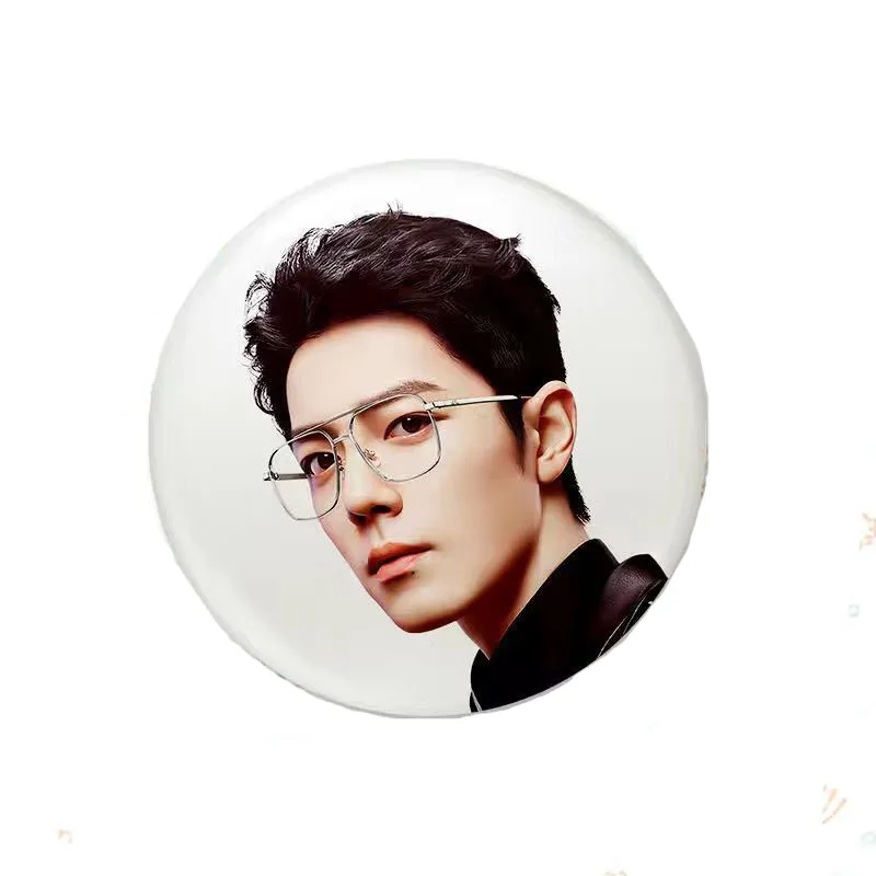 Xiao Zhan Cute Badge Star Figure Metal Brooch Men Women Lapel Pins Jewelry Costume Accessories Fans Collection