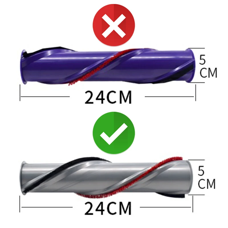 Rodillo de fibra de carbono para aspiradora, pieza de repuesto Compatible con Dyson V11 no.970135-03, cepillo de alto Torque