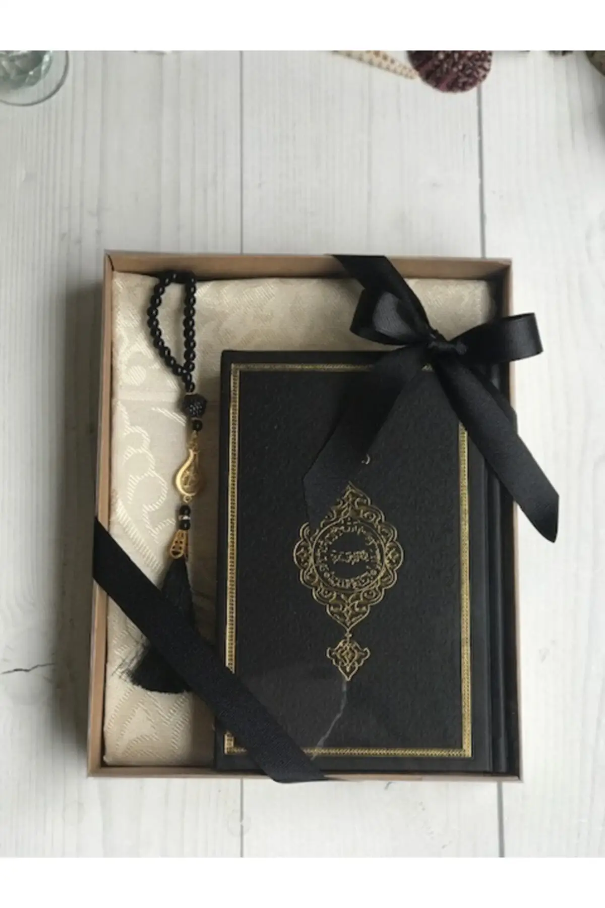 Koran Gebed Tapijt Rozenkrans Set Katoen Gebedskleed Volledige Koran Kleur Koran Gebed Tapijt Gift Set Kleurrijke Koran Gebed Auto