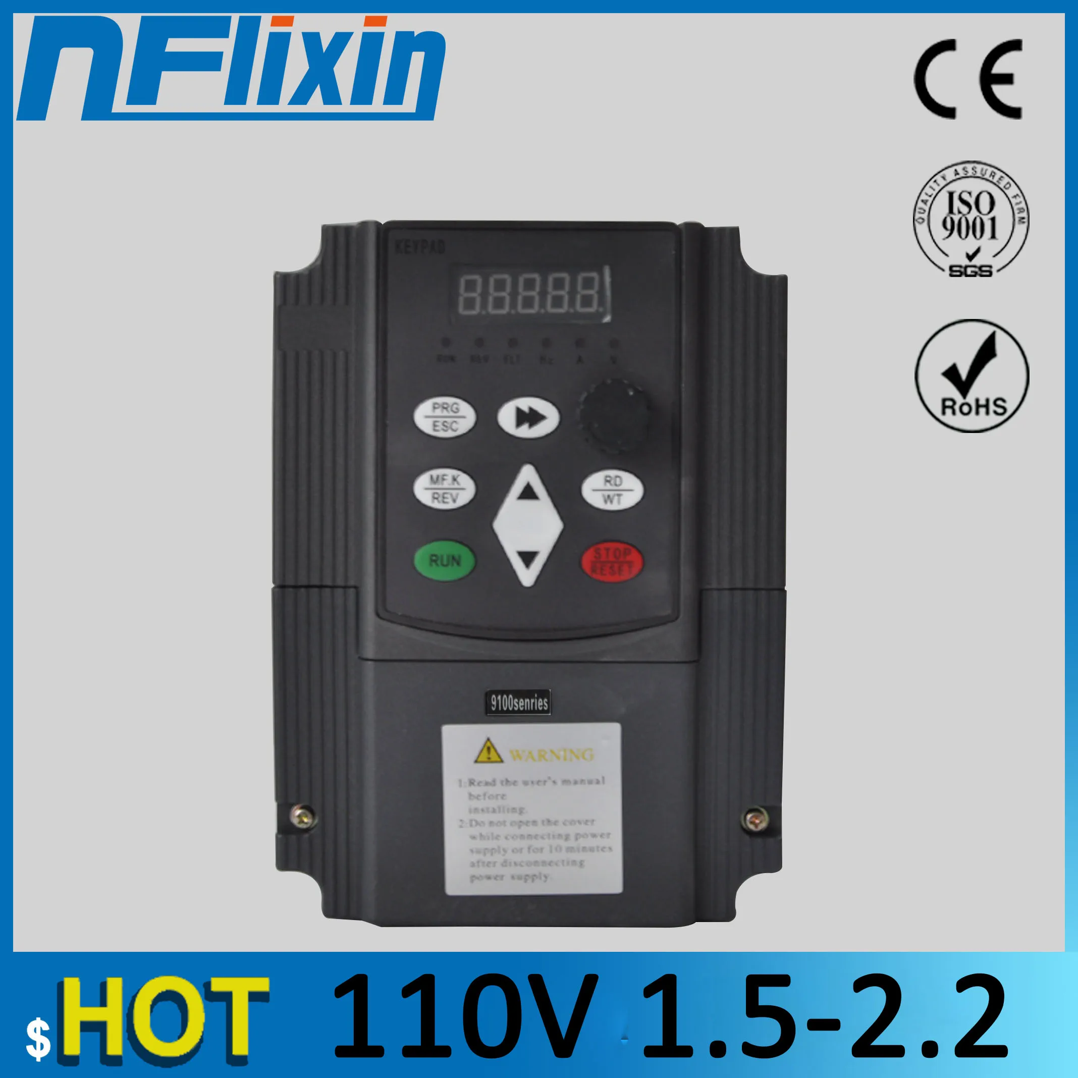 VFD Variable Frequency Inverter 110V Frequency Converter Single-Phase Input 3-Phase Output Drive Converter VFD Frequency Invert