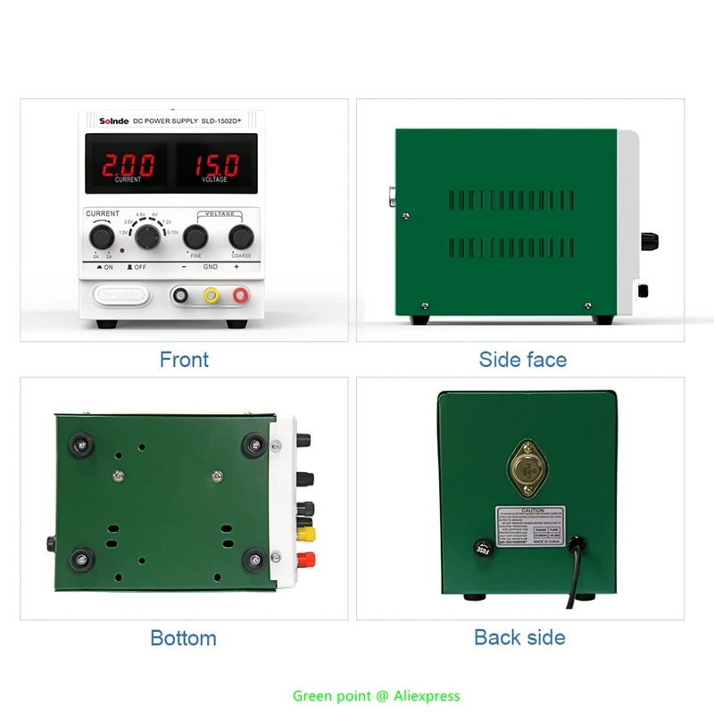 Nowy produkt wysoka dokładność wyświetlacz SLD-1502D + cyfrowy LED DC stabilizowane zasilanie 0-15V/0-2A regulowane zautomatyzowane narzędzia do