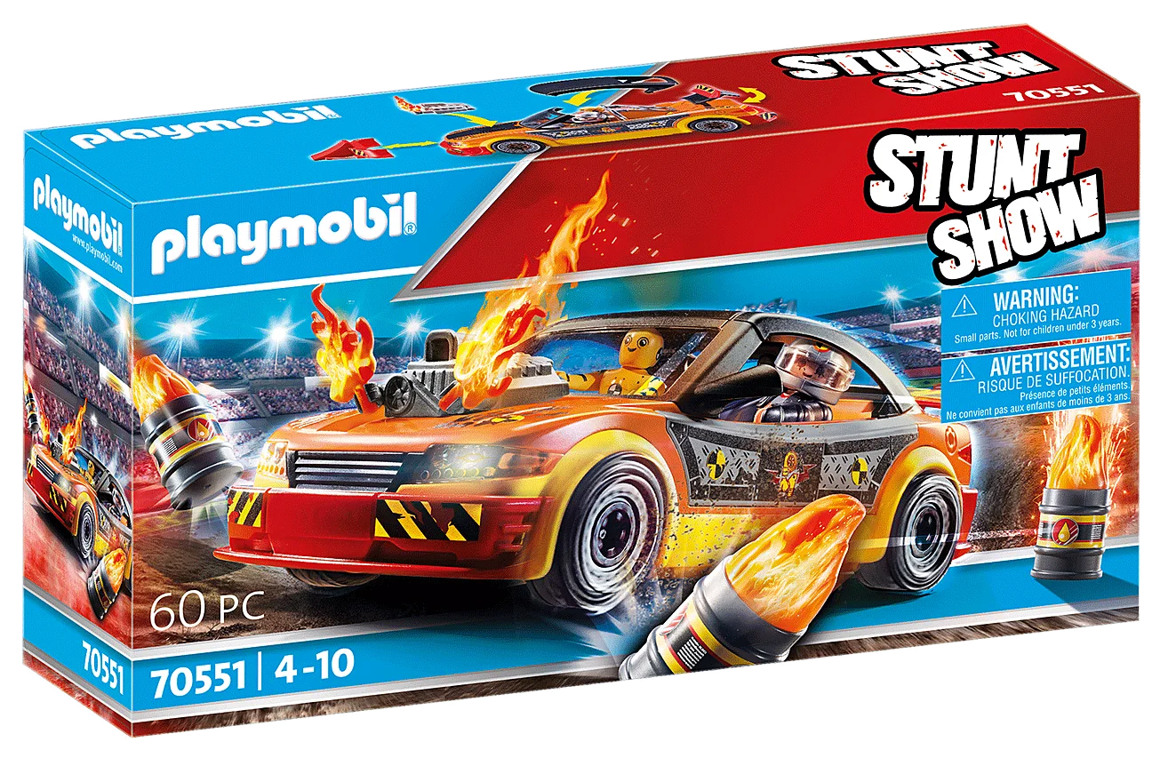 PLAYMOBIL ® 70551 acrobatic show: shock car, original, clicks, gift, child, girl, toy