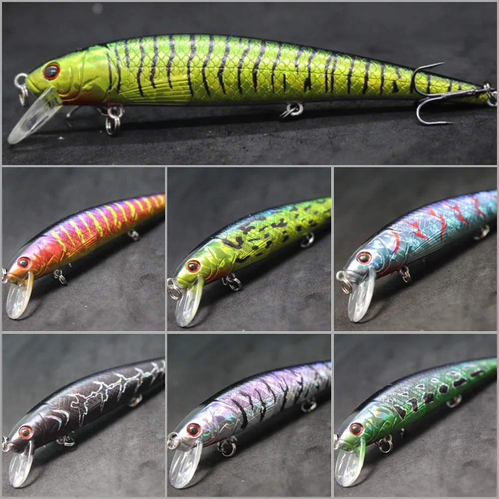 wLure Jerkbait Fishing Lure  12cm 18g Minnow Crankbait Hard Bait Carp Fishing Fresh Water Sea Fake Lure Fishing M509