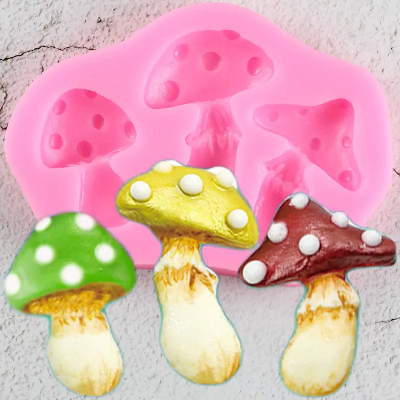 

Mushroom Silicone Mold Cupcake Jelly Sugarcraft Candy Resin Molds Chocolate Gumpaste Fondant Cake Decorating Tools