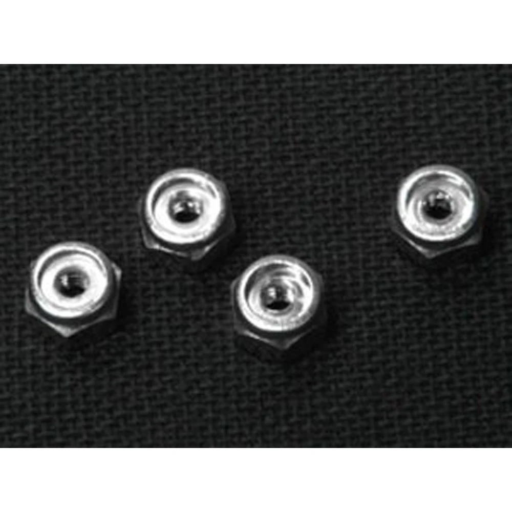 4mm Inox nuts for RC 1/10 (4pcs) wheels. Wheel nuts for rc cars. Stainless steel nuts M4 (4mm) for rc 1/10 wheels. With self-locking Nylon bumper. Free shipping