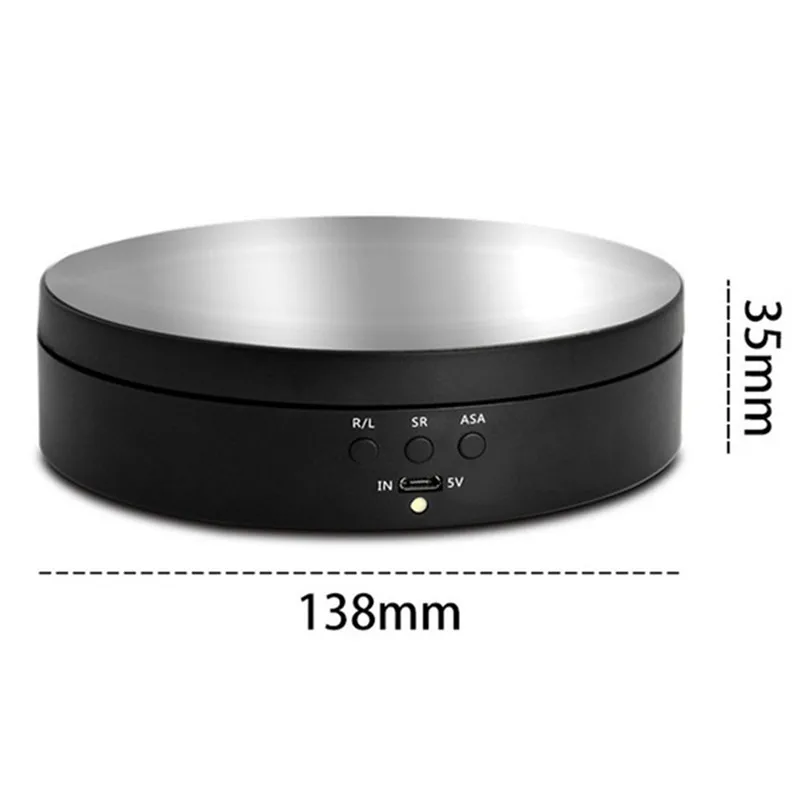 Photo Studio regolazione della velocità dell'angolo del giradischi rotante ricaricabile a 360 gradi in tutte le direzioni accessori fotografici